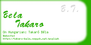 bela takaro business card