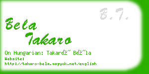 bela takaro business card